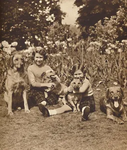 Margaret Rose Prints: -And Friends, Princesses Elizabeth and Mary at Royal Lodge, Windsor, c1936 (1937)