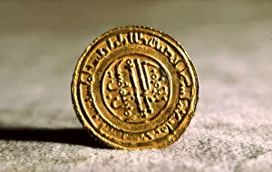 Andalusian Gallery: Andalusian gold dinar, also called Mancuso, used in Catalan counties during feudal times