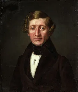 Oil On Canvas Mounted On Wood Prints: Anders Cederström (1805-1885), baron