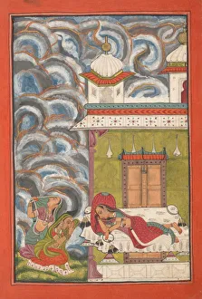 Andhrayaki Ragini: Folio from a ragamala series (Garland of Musical Modes), ca. 1710