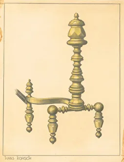 Bracket Gallery: Andiron, 1935 / 1942. Creator: Hans Korsch