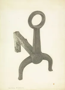Firedog Prints: Andiron, 1935/1942. Creator: Salvatore Borrazzo