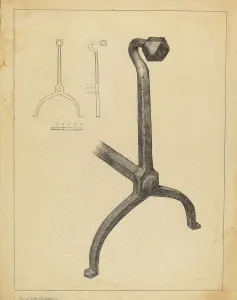 Andiron, 1935/1942. Creator: Salvatore Borrazzo