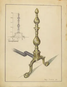 Hans Korsch Prints: Andiron, 1936. Creator: Hans Korsch