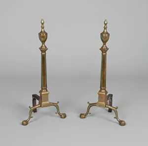 Firedog Prints: Andirons, c. 1790. Creator: Unknown