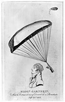 Images Dated 29th November 2007: Andre Jacques Garnerin, French aeronaut and the first parachutist, c1802 (1910)
