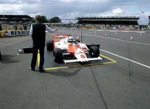 Mclaren Prints: Andrea de Cesaris in a McLaren-Cosworth MP4, British Grand Prix, Silverstone, 1981