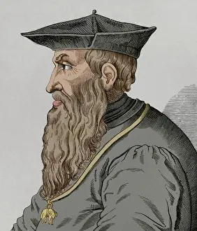 Francois Prints: Andrea Doria, (1466-1560), Genoese admiral and statesman, 1877. Creator: Unknown