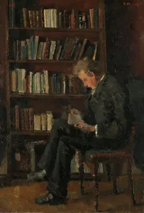 Quiet Prints: Andreas Reading, between 1882 and 1883. Creator: Edvard Munch