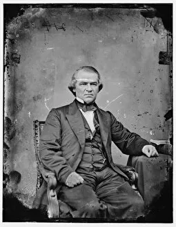 President Collection: Andrew Johnson, between 1860 and 1875. Creator: Unknown