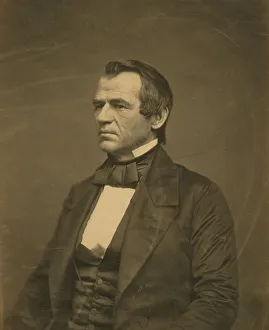 Johnson Andrew Prints: Andrew Johnson, half-length portrait