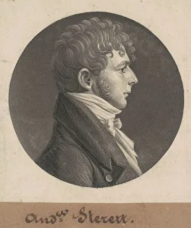 Charles B J Fevret Prints: Andrew Sterett, 1803. Creator: Charles Balthazar Julien Fevret de Saint-Memin