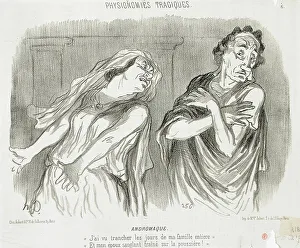 Racine Jean Baptiste Prints: Andromaque, 1851. Creator: Honore Daumier