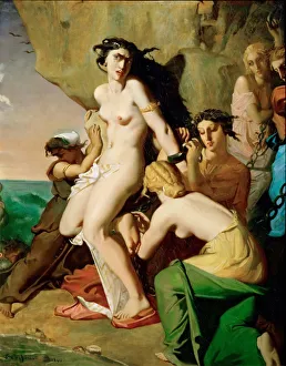 Nude Woman Prints: Andromeda Chained to the Rock by the Nereids, 1840