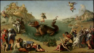 Pegasus Prints: Andromeda freed by Perseus, 1510-1515. Artist: Piero di Cosimo (ca 1462-ca 1521)