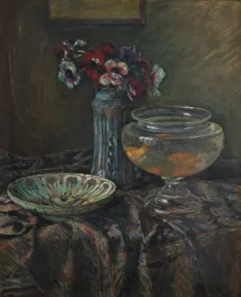 Dish Prints: Anemones, 1908. Creator: Jozef Pankiewicz