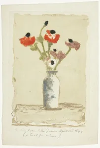 Roussel Theodore Prints: Anemonies, 1897. Creator: Theodore Roussel