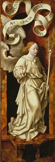 Document Prints: Angel of the Annunciation, 1524. Creator: Joos van Cleve