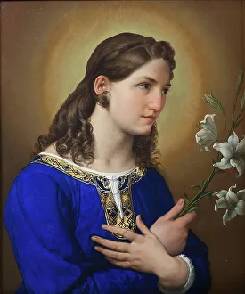 Hayez Prints: The Angel of the Annunciation, 1824. Creator: Hayez, Francesco (1791-1882)