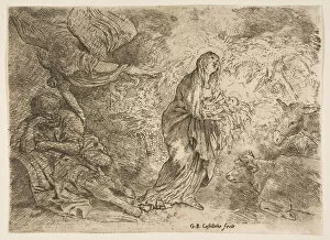 Waking Up Gallery: The angel awakening Joseph to the presence of the Virgin and Child, ca. 1645-49