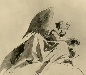 Von Hadeln Prints: Angel, c1753-1762, (1928). Artist: Giovanni Battista Tiepolo