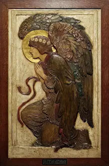Crouching Prints: Angel, c1890. Creator: Robert Anning Bell