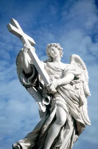 Giovanni Bernini Prints: Angel carrying a cross, from the Ponte St Angelo