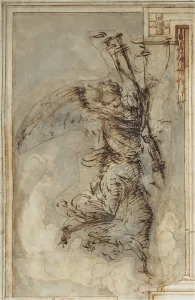 Lippi Filippino Prints: An Angel Carrying a Torch, c. 1500/1504. Creator: Filippino Lippi