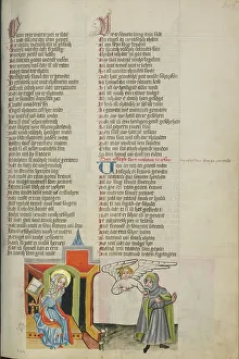 Faithful Prints: An Angel Confirming Mary's Faithfulness to Joseph; Weltchronik