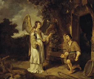Visitation Prints: The Angel and Gideon, 1640. Creator: Gerbrand van den Eeckhout