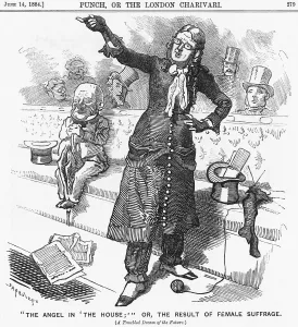 Strength Prints: The Angel in The House; or the Result of Female Suffrage, 1884