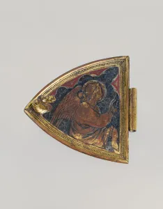Siena Prints: Angel from the Lid of an Incense Boat, Italian, ca. 1325-50. Creator: Unknown