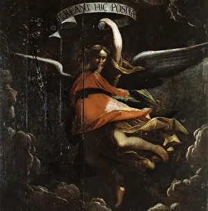 Bergamo Prints: Angel with lily, ca 1595. Creator: Cavagna, Giovan Paolo (1550-1627)