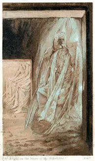Sepulchre Gallery: The Angel of the Lord on the stone of the sepulchre, 1897. Artist: James Tissot