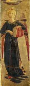 Angelico Prints: Angel making music (From the Tabernacle of the Linaioli)