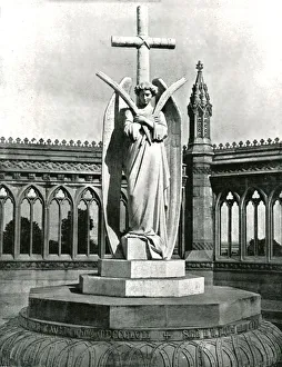 Newnes Prints: Angel of the Memorial Well, Cawnpore, India, 1895. Creator: Unknown