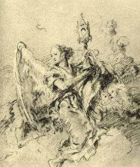 Angel with Monstrance, 1767-1769, (1928). Artist: Giovanni Battista Tiepolo