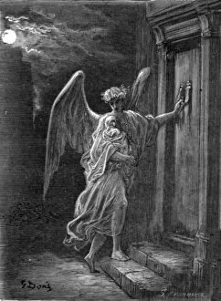 Paul Gustave Dore Collection: The Angel and the Orphan, 1872. Creator: Gustave Doré