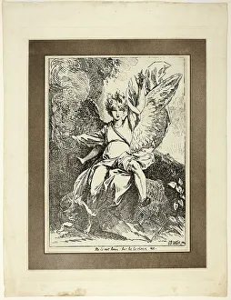 Benjamin West Prints: Angel of the Resurrection, from the first issue of Specimens of Polyautography