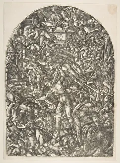 Jean Duvet Prints: The Angel sounding the Sixth Trumpet, from the Apocalypse. n. d. Creator: Jean Duvet