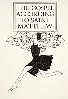 Disciple Gallery: Angel of St. Matthew, 1931, (wood engraving)