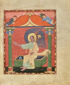 Irmengard Of Nellenburg Prints: The Angel at the Empty Tomb of Christ, shortly after 1053. Creator: Unknown