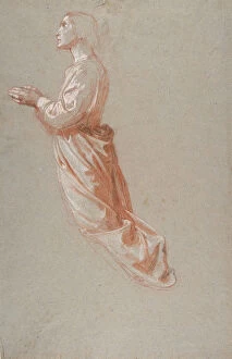 Pils Gallery: Angel (upper register; study for wall paintings in the Chapel of Saint Remi