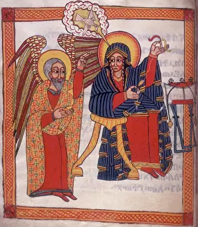 An angel visits Mary, c1710. Creator: Unknown