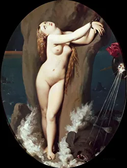 Orlando Prints: Angelica in Chains, 1859. Creator: Ingres, Jean Auguste Dominique (1780-1867)