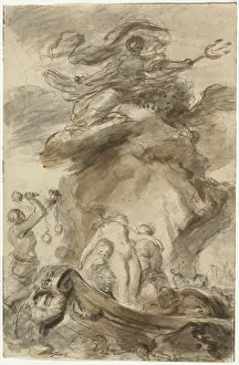 Angelica Is Exposed to the Orc, 1780s. Creator: Jean-Honore Fragonard
