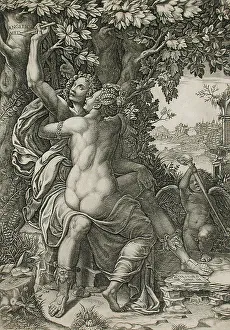 Ghisi Giorgio Prints: Angelica and Medor, c1570. Creator: Giorgio Ghisi