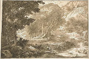 Gianni Felice Prints: Angelica Resting Under a Tree, from Orlando Furioso, 1810/13. Creator: Felice Giani