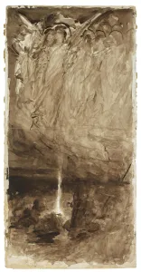 Sepia On Paper Prints: The angels, 1880
