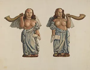 Al Curry Collection: Two Angels, c. 1938. Creator: Al Curry